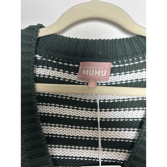 NWT Show Me Your Mumu Revolve Good Karma Cardigan in Forest Green Size Large - Picture 3 of 8